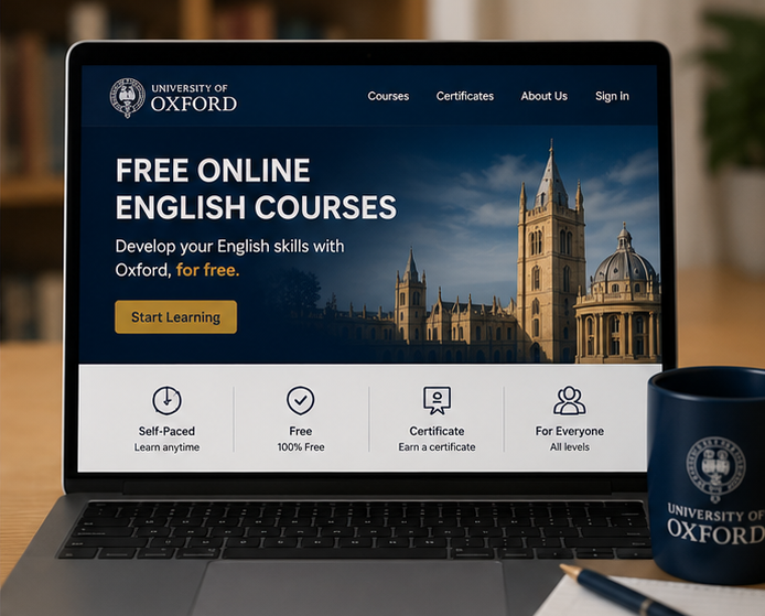 دورات أكسفورد المجانية لتعلم الإنجليزية 2026