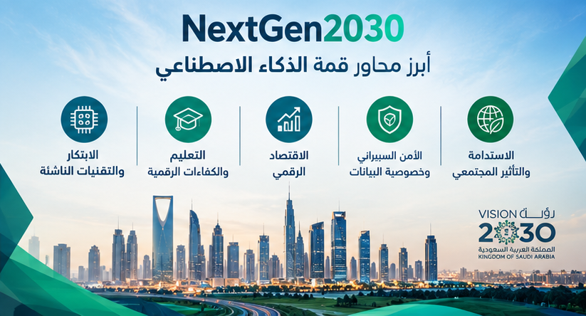 قمة NextGen2030 الذكاء الاصطناعي في السعودية